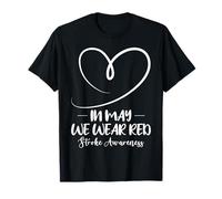 En mayo vestimos de rojo para el mes de concientización sobre el accidente Camiseta