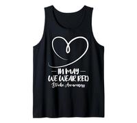En mayo vestimos de rojo para el mes de concientización sobre el accidente Camiseta sin Mangas