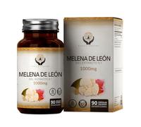 EN Melena de Leon Suplemento, 90 Lions Mane Cápsulas, 1000mg | Melena de León 1000mg | Extracto de Hongos de Alta Potencia | Sin OGM, Gluten, Lácteos y Alérgenos | Hecho en el Reino Unido