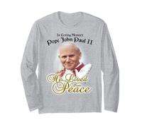 En Memoria Amorosa el Papa Juan Pablo II y Paloma vivió por la Paz Manga Larga