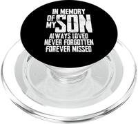 En Memoria De Mi Hijo Siempre Loved Never Forgotten PopSockets PopGrip para MagSafe