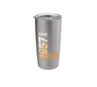 En Mes De Junio 1957 Año 1957 Retro 1957 Vintage 1957 Vaso térmico de acero inoxidable de doble pared