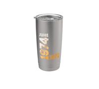 En Mes De Junio 1974 Año 1974 Retro 1974 Vintage 1974 Vaso térmico de acero inoxidable de doble pared