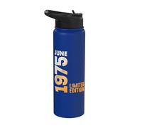 En Mes De Junio 1975 Año 1975 Retro 1975 Vintage 1975 Stainless Steel Insulated Water Bottle