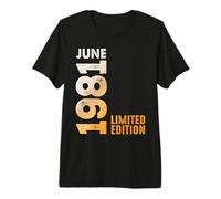En Mes De Junio 1981 Año 1981 Retro 1981 Vintage 1981 Camiseta Premium