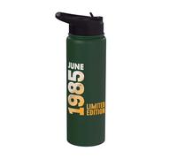 En Mes De Junio 1985 Año 1985 Retro 1985 Vintage 1985 Stainless Steel Insulated Water Bottle