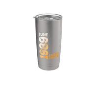 En Mes De Junio 1989 Año 1989 Retro 1989 Vintage 1989 Vaso térmico de acero inoxidable de doble pared