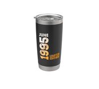 En Mes De Junio 1995 Año 1995 Retro 1995 Vintage 1995 Vaso térmico de acero inoxidable de doble pared