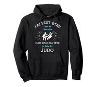 En mi Cabeza Judo Humor Judo Hombre Judoka drole Sudadera con Capucha