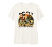 En mi Camino a Tomar Malas Decisiones - Camping Divertido Camiseta Premium