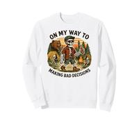 En mi Camino a Tomar Malas Decisiones - Camping Divertido Sudadera