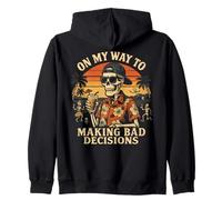 En mi Camino a Tomar Malas Decisiones - Funny Beach Vacation Sudadera con Capucha