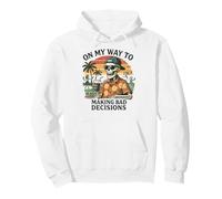 En mi Camino a Tomar Malas Decisiones - Funny Beach Vacation Sudadera con Capucha