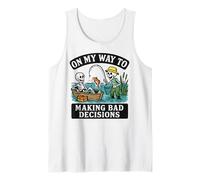 En mi Camino a Tomar Malas Decisiones - Funny Fishing Camiseta sin Mangas
