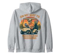 En mi Camino a Tomar Malas Decisiones - Funny Golf Golfer Sudadera con Capucha