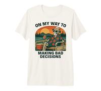 En mi Camino a Tomar Malas Decisiones - Funny Pontoon Boating Camiseta Premium