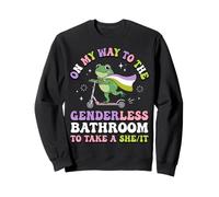 En mi Camino al baño sin género para Tomar una Ella/Ella Sudadera