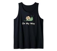 En Mi Camino Divertido Procrastinación Meme Mínimo Caracol Camiseta sin Mangas