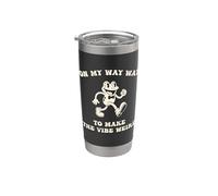en mi camino para hacer que la vibra rana rara Vaso térmico de acero inoxidable de doble pared