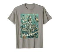 En mi Camino Tomando Malas Decisiones Esqueleto Vacaciones Camiseta