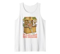 En mi Camino Tomando Malas Decisiones Esqueleto Vacaciones Camiseta sin Mangas
