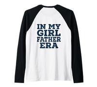 En Mi Chica Padre Era Nuevo Papá Día Hija Papi Vintage Camiseta Manga Raglan