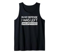 En mi Defensa me quedé sin supervisión | Cool Funny Camiseta sin Mangas