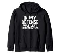 En mi Defensa me quedé sin supervisión Cool Funny Diciendo Sudadera con Capucha