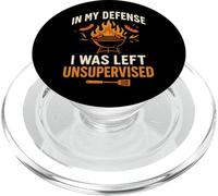 En mi defensa me quedé sin supervisión - Funny Grilling PopSockets PopGrip para MagSafe