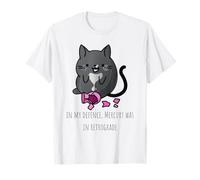 En mi Defensa Mercurio Estaba en retrógrado Gato Divertido Camiseta