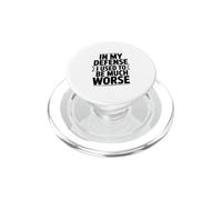 En mi Defensa solía ser Mucho Peor Cita sarcástica PopSockets PopGrip para MagSafe
