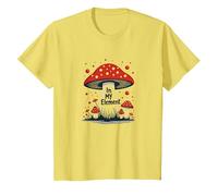 En mi Elemento: Aventura caprichosa en el Bosque de Hongos Camiseta, Niños, Limón, 10 años