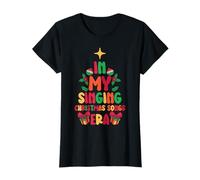 En mi época de Cantar Canciones navideñas - Cute Groovy Xmas Camiseta