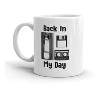 En Mi Época, Divertida, Nerd, Tecnología De Los 80 Taza Con Asa Taza De Café Duradero Tazas De Desayuno Para Oficina Leche Bebidas Frías Y Calientes 330Ml