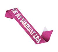 en Mi Era de Cumpleaños Faja, Faja Feliz Cumpleaños Rosa para Mujer Birthday Sash Decoración de Fiesta de Cumpleaños Favores de Fiesta de Cantante para Regalo de Cumpleaños