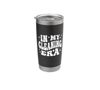 En mi era de limpieza Limpieza Casa Limpieza Conserje Custodio Vida Vaso térmico de acero inoxidable de doble pared