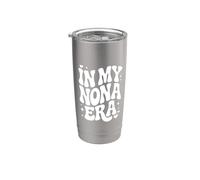 En Mi Era Nona, Divertido Apodo De La Abuela Italiana Vaso térmico de acero inoxidable de doble pared