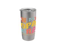 En Mi Era Opa Alemán Abuelo Divertido Familia Groovy Retro Vaso térmico de acero inoxidable de doble pared