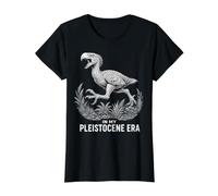 En Mi Era Pleistoceno Divertido Terror Paleontología Paleontología Ciencia Camiseta gráfica económica, Mujer, Negro, XS