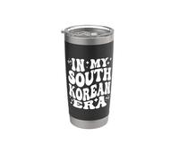 En mi era surcoreana, fan de Cuet Seúl, amante divertido del K-Pop Vaso térmico de acero inoxidable de doble pared