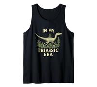 En Mi Era Triásica Vintage Coelophysis Dinosaurio Prehistórico Camiseta sin Mangas