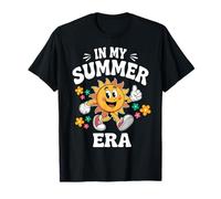 En Mi Era Verano Retro Groovy Último Día de Vacaciones Escolares Camiseta