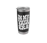En Mi Era Yaya, Orgullosa Griega Linda Abuela Filipina Vaso térmico de acero inoxidable de doble pared