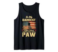 En mi Hora más Oscura Cuando necesitaba una Mano encontré una Pata Camiseta sin Mangas