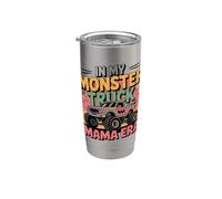 En Mi Monster Trucks Mama Era Vaso térmico de acero inoxidable de doble pared