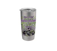 En Mi Niño Mamá Era Lindo Monster Truck Para Madres Maternidad Vaso térmico de acero inoxidable de doble pared
