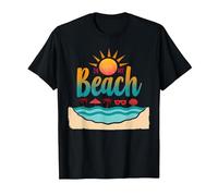 En mi Playa: Vacaciones de Verano en el paraíso Tropical Camiseta, Hombre, Negro, S