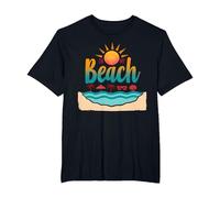 En mi Playa: Vacaciones de Verano en el paraíso Tropical Camiseta, Hombre Tallas Grandes, Negro, 2X Alto