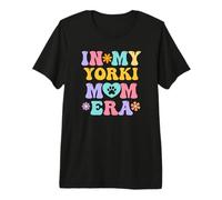En Mi Yorkie Mamá Era Divertido Retro Groovy Yorkshire Terrier Camiseta Premium