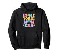 En Mi Yorkie Mamá Era Divertido Retro Groovy Yorkshire Terrier Sudadera con Capucha